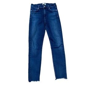 AGOLDE Sophie Skinny Jeans Womens 27x26‎ Blue Stretch Distressed